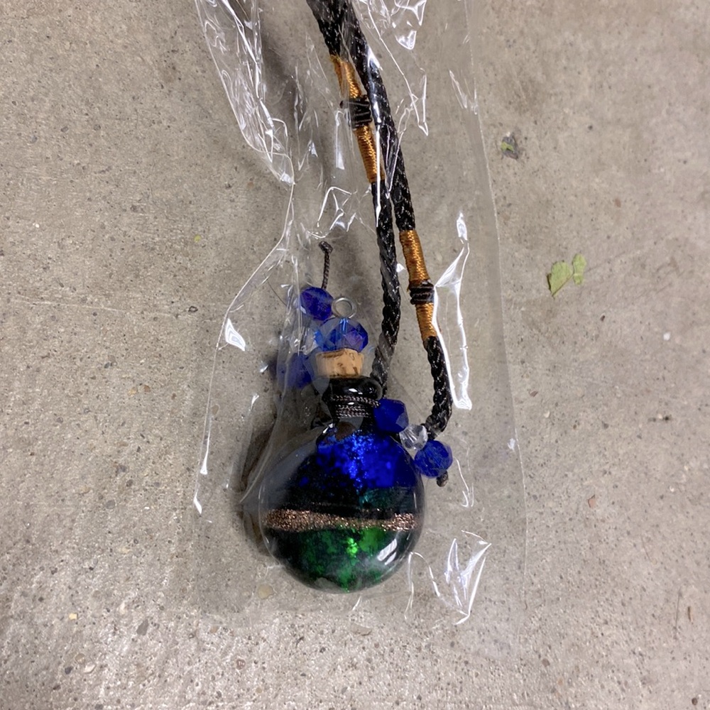 Glass Bottle Vial Necklace Novelty